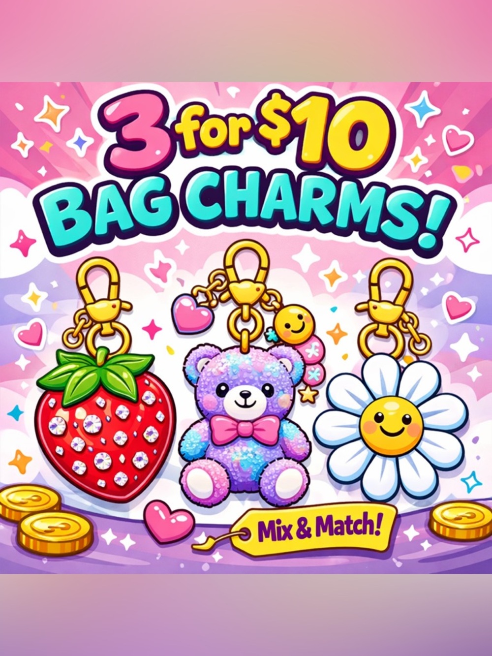 Bag Charms for Live Show